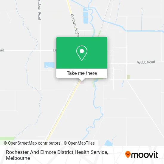 Mapa Rochester And Elmore District Health Service