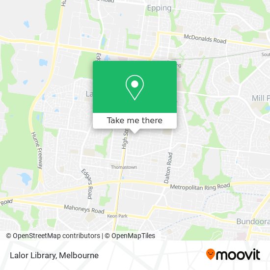 Lalor Library map