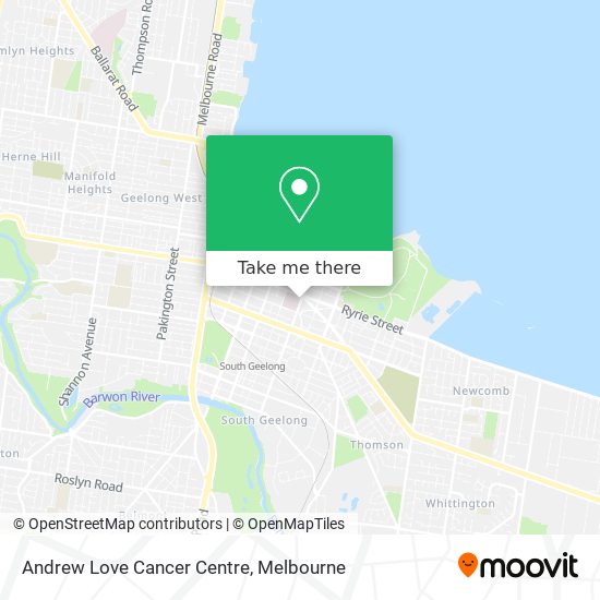 Andrew Love Cancer Centre map