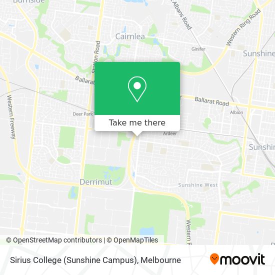 Sirius College (Sunshine Campus) map