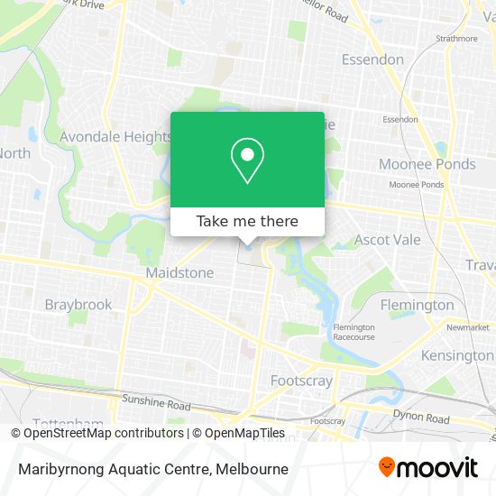 Maribyrnong Aquatic Centre map