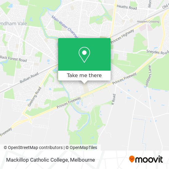 Mackillop Catholic College map