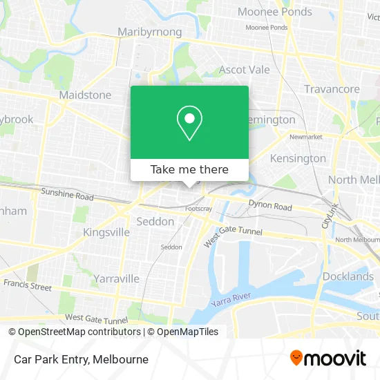 Car Park Entry map