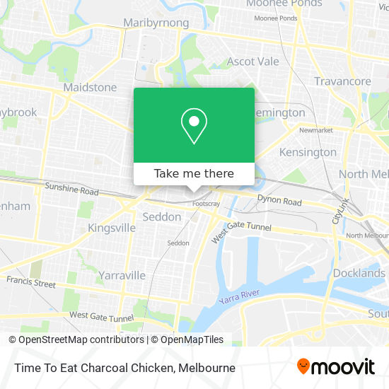 Time To Eat Charcoal Chicken map