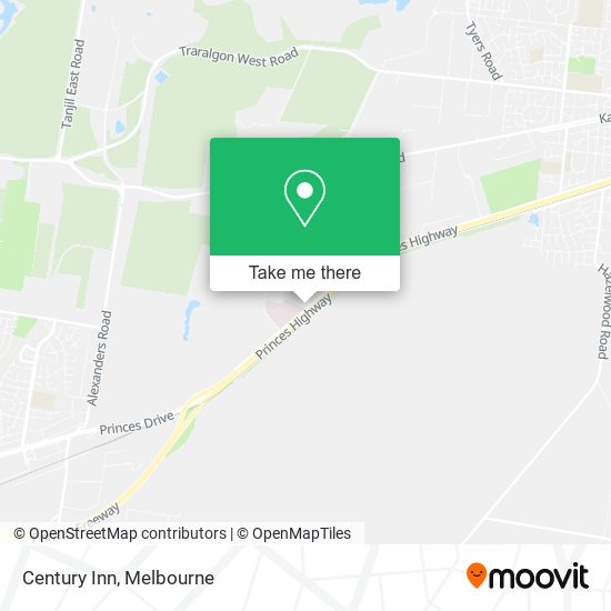 Century Inn map