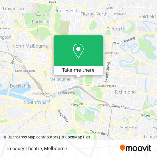 Mapa Treasury Theatre