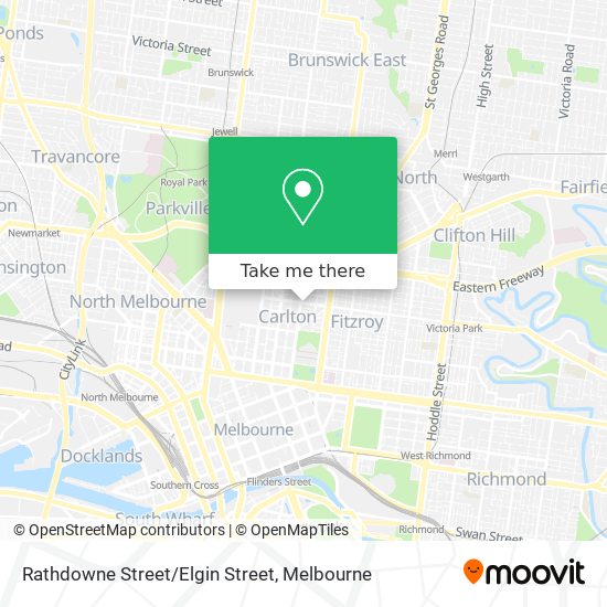 Rathdowne Street/Elgin Street map