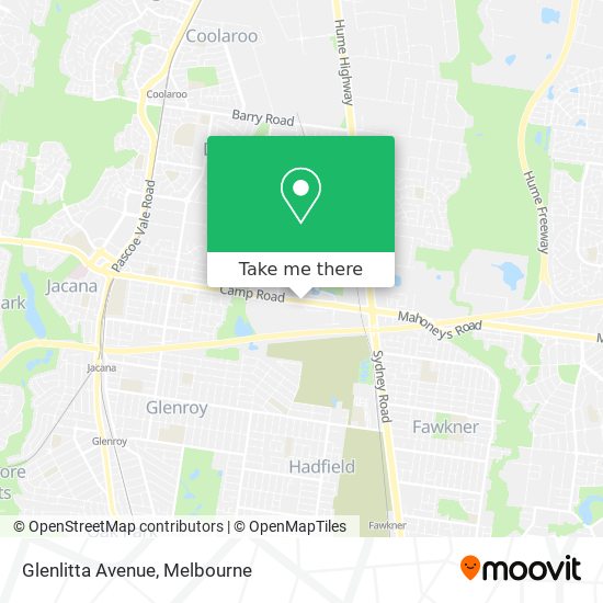 Glenlitta Avenue map