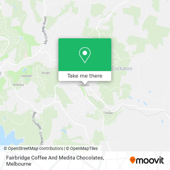 Fairbridge Coffee And Medita Chocolates map