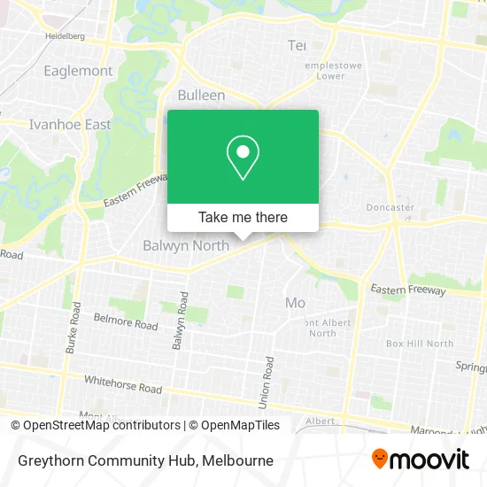 Mapa Greythorn Community Hub