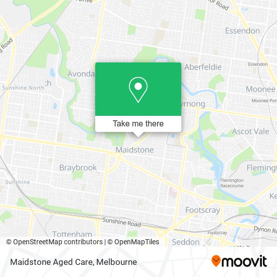 Maidstone Aged Care map