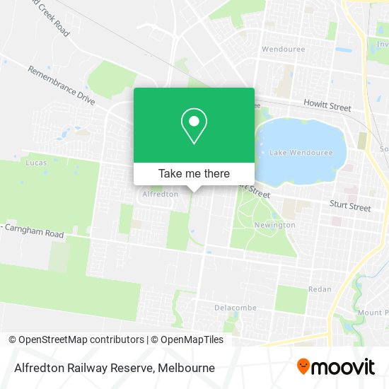 Alfredton Railway Reserve map