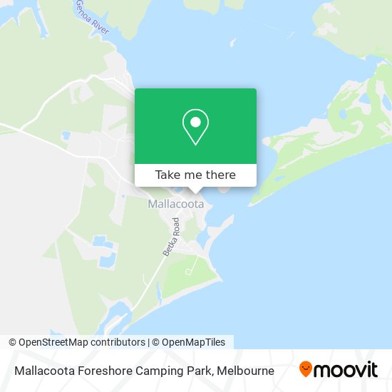 Mallacoota Foreshore Camping Park map