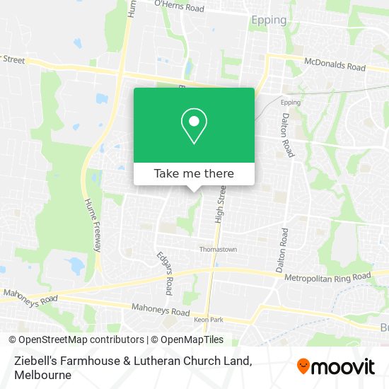 Ziebell's Farmhouse & Lutheran Church Land map