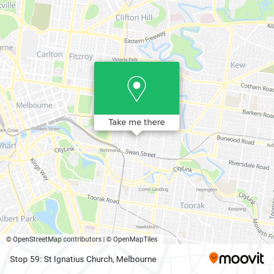 Stop 59: St Ignatius Church map