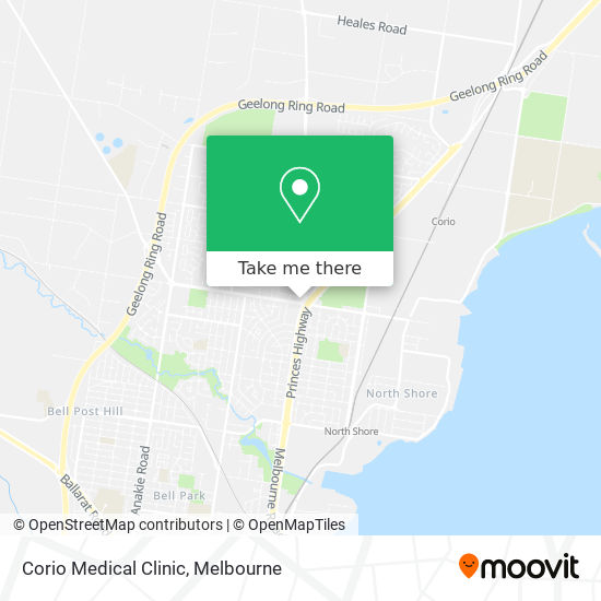 Mapa Corio Medical Clinic