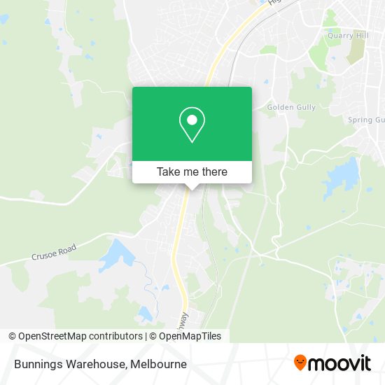 Bunnings Warehouse map