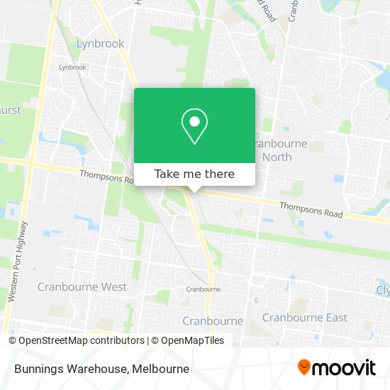 Bunnings Warehouse map