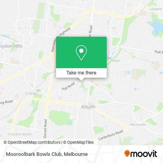 Mooroolbark Bowls Club map