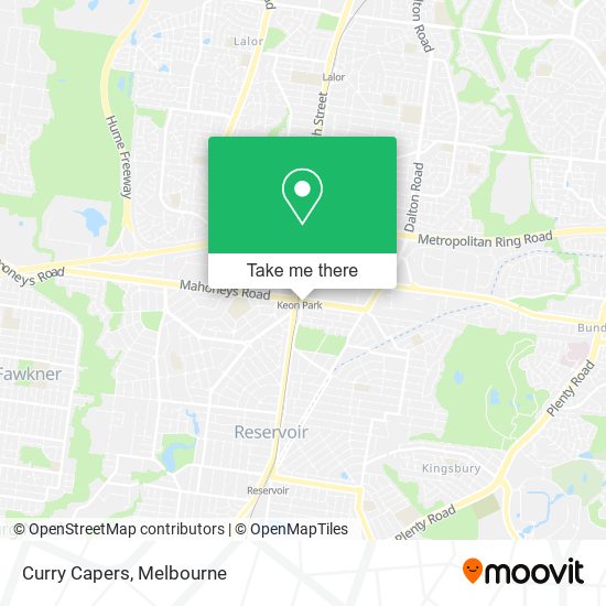 Curry Capers map