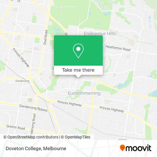 Doveton College map