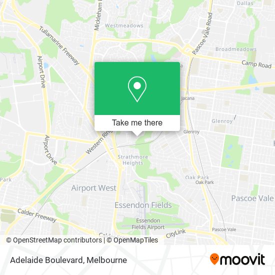 Mapa Adelaide Boulevard
