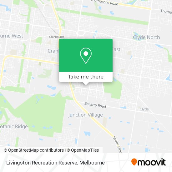 Livingston Recreation Reserve map