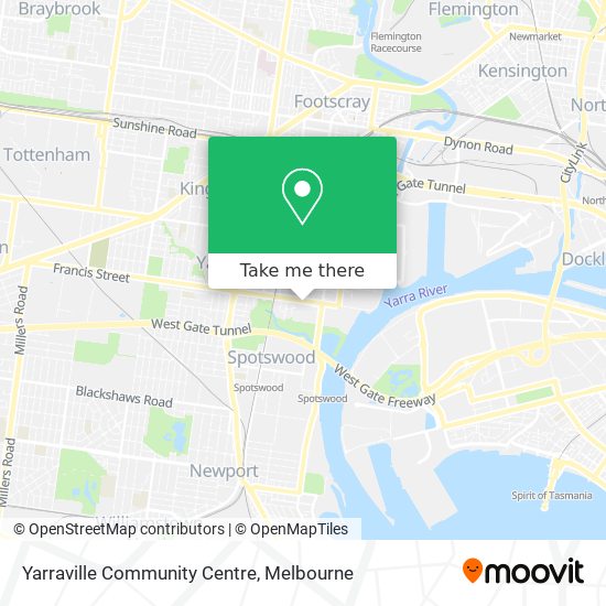 Yarraville Community Centre map