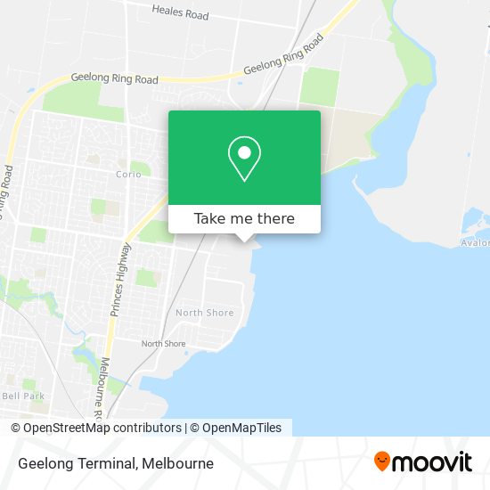 Geelong Terminal map