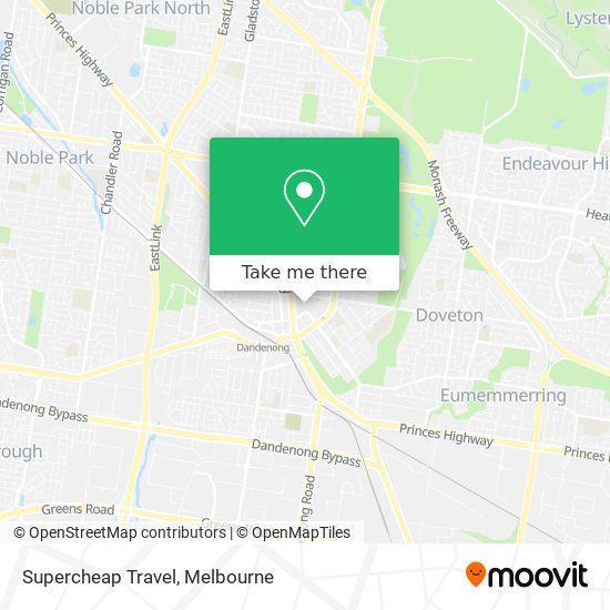 Supercheap Travel map