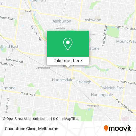 Mapa Chadstone Clinic