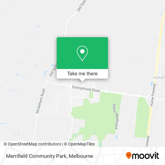 Merrifield Community Park map