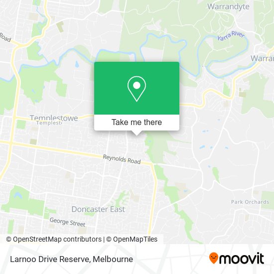 Larnoo Drive Reserve map