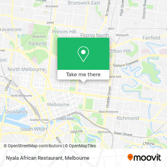 Mapa Nyala African Restaurant