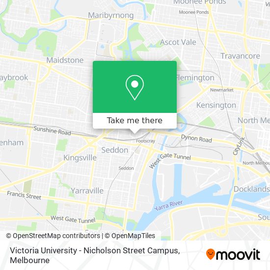 Mapa Victoria University - Nicholson Street Campus