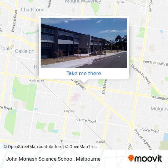 John Monash Science School map