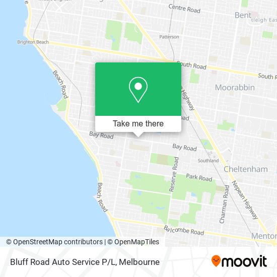 Bluff Road Auto Service P/L map