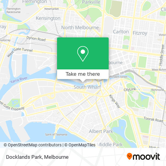 Docklands Park map