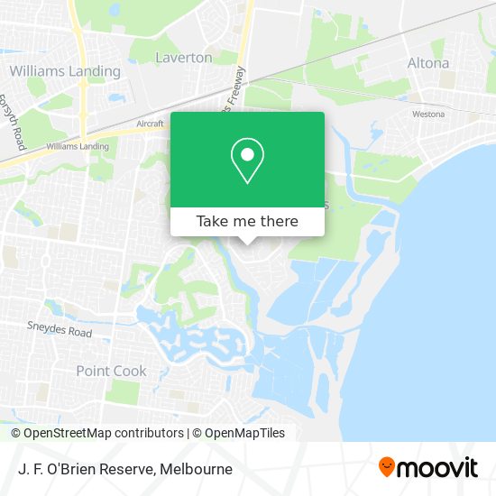 J. F. O'Brien Reserve map