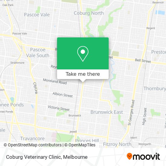 Coburg Veterinary Clinic map