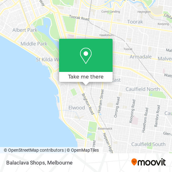 Balaclava Shops map
