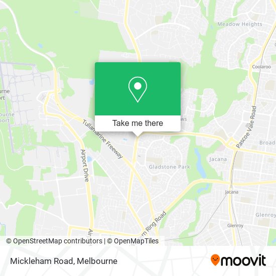 Mickleham Road map