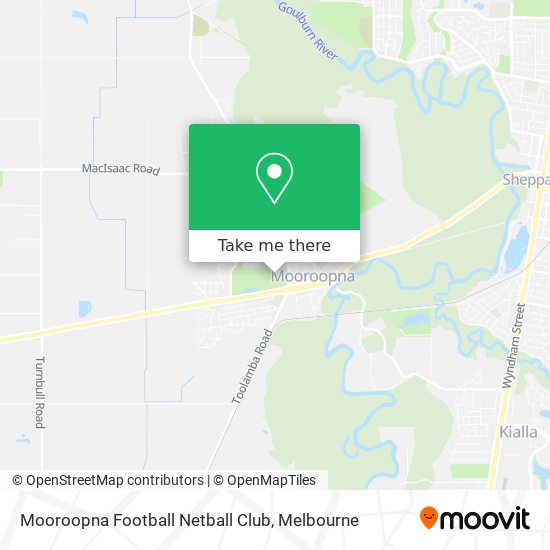 Mapa Mooroopna Football Netball Club