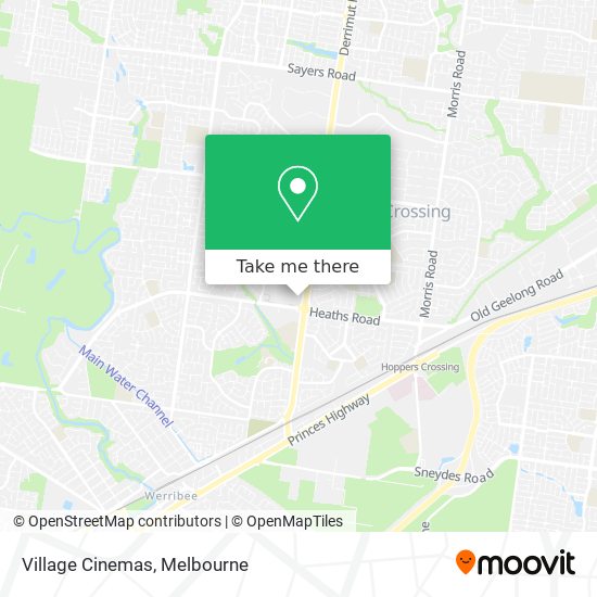 Village Cinemas map