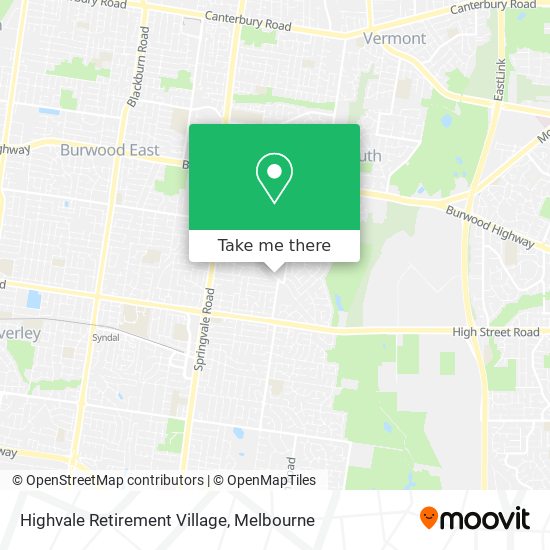 Highvale Retirement Village map