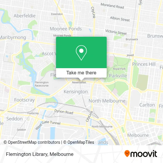 Mapa Flemington Library