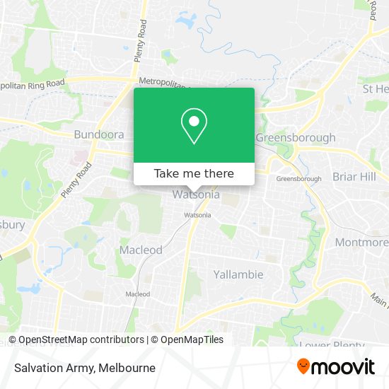 Salvation Army map