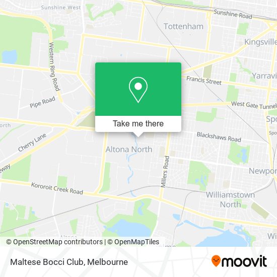 Maltese Bocci Club map