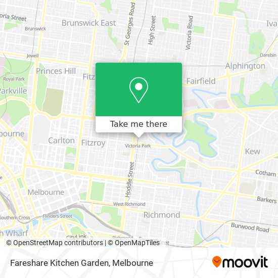 Fareshare Kitchen Garden map
