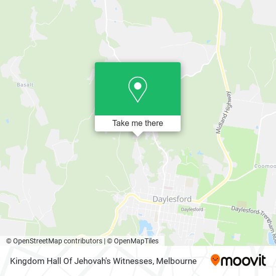 Kingdom Hall Of Jehovah's Witnesses map